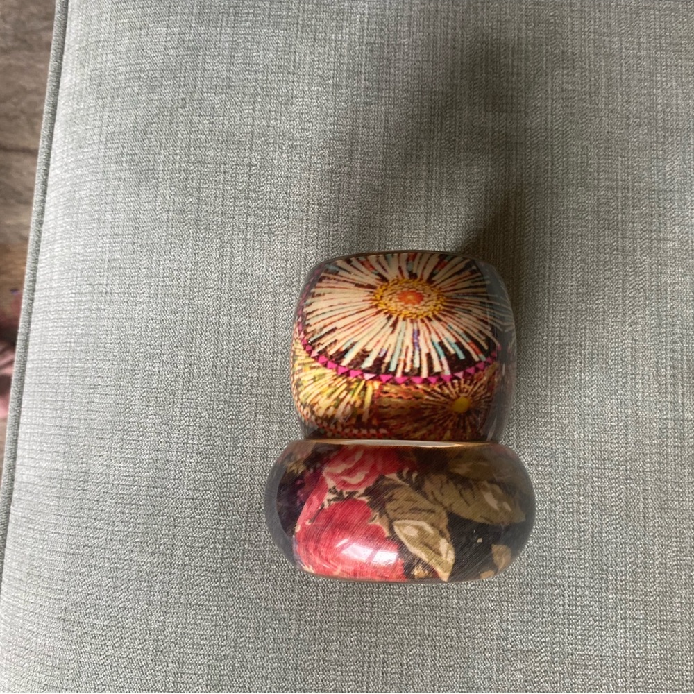 TWO beautiful and unique, multi-colored bracelets!